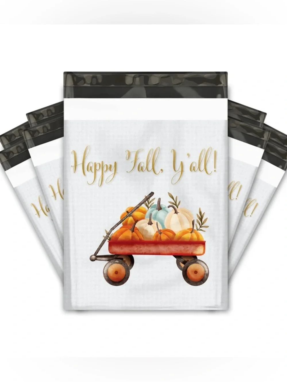 *Buy Now* 50 10 X 13 Happy Fall Y’all Poly Mailers
